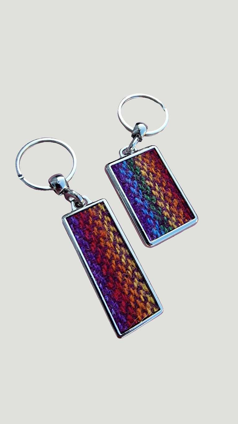 2 x Harris Tweed Keyring
