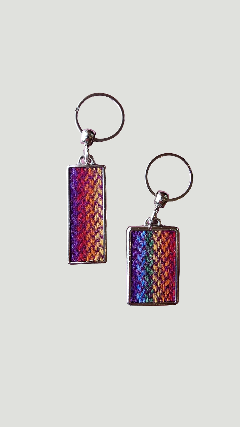 2 x Harris Tweed Keyring