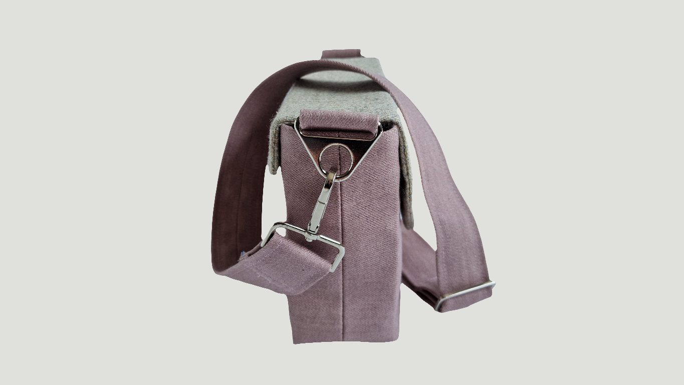 The Ark Lane Crossbody - Pink & Cream