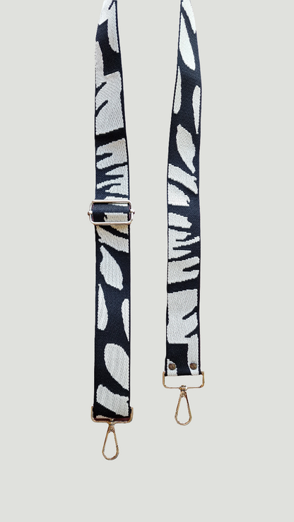 Black & White Crossbody Strap