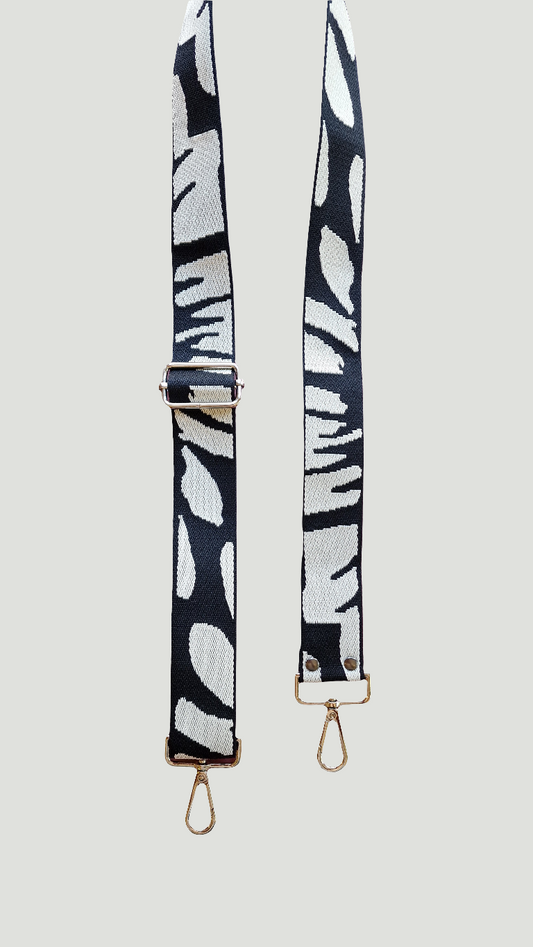 Black & White Crossbody Strap
