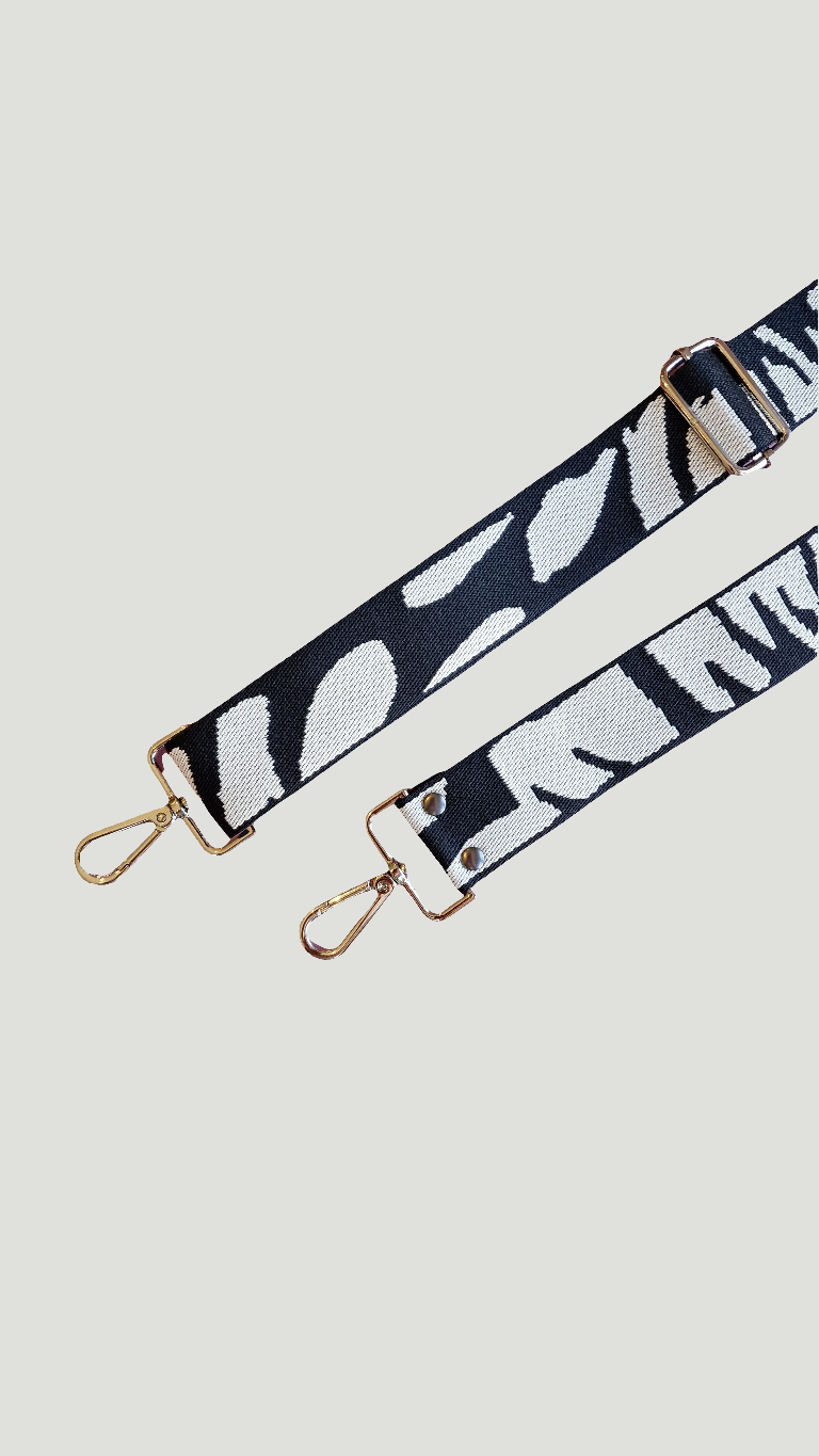 Black & White Crossbody Strap