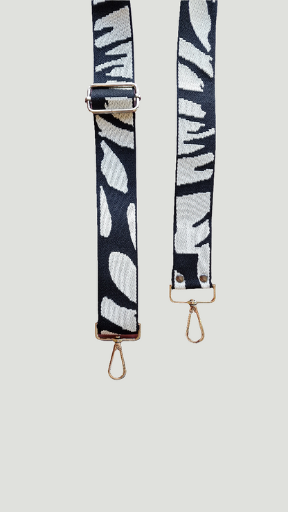 Black & White Crossbody Strap