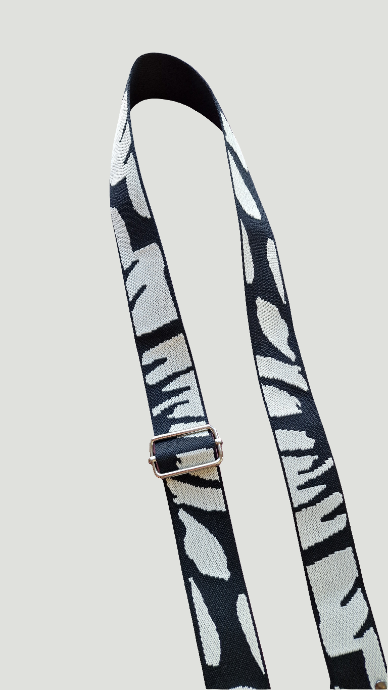 Black & White Crossbody Strap