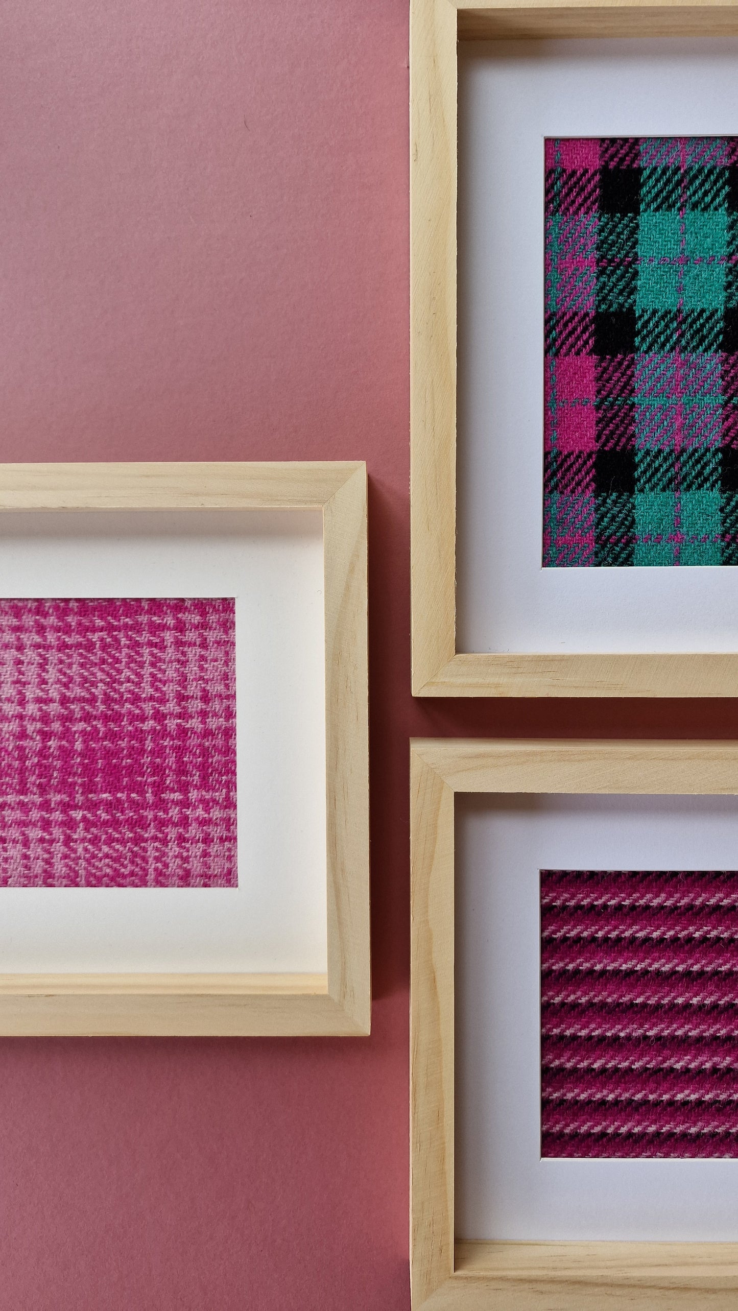 Harris Tweed®️ Framed Art Set x 4