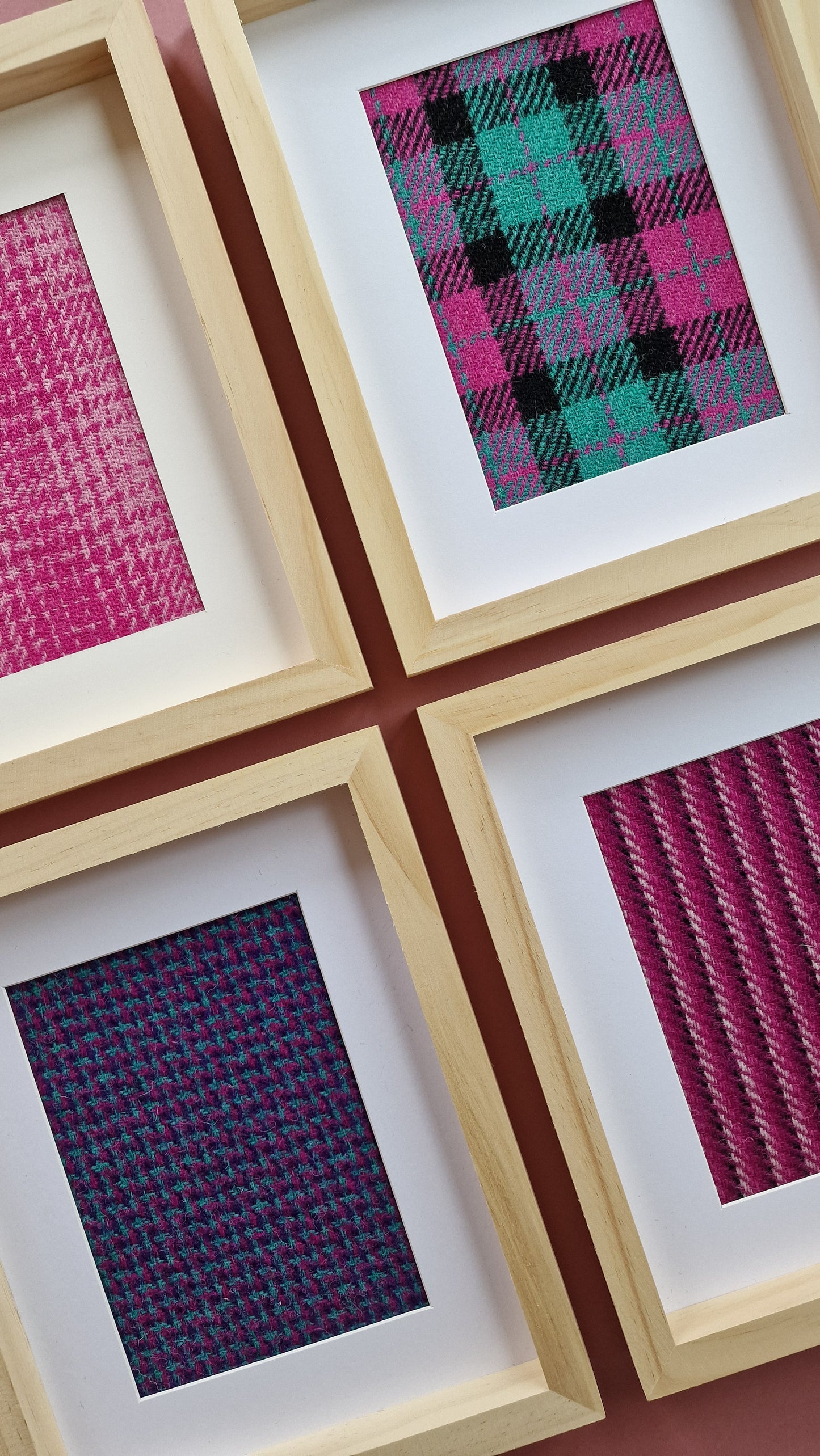 Harris Tweed®️ Framed Art Set x 4