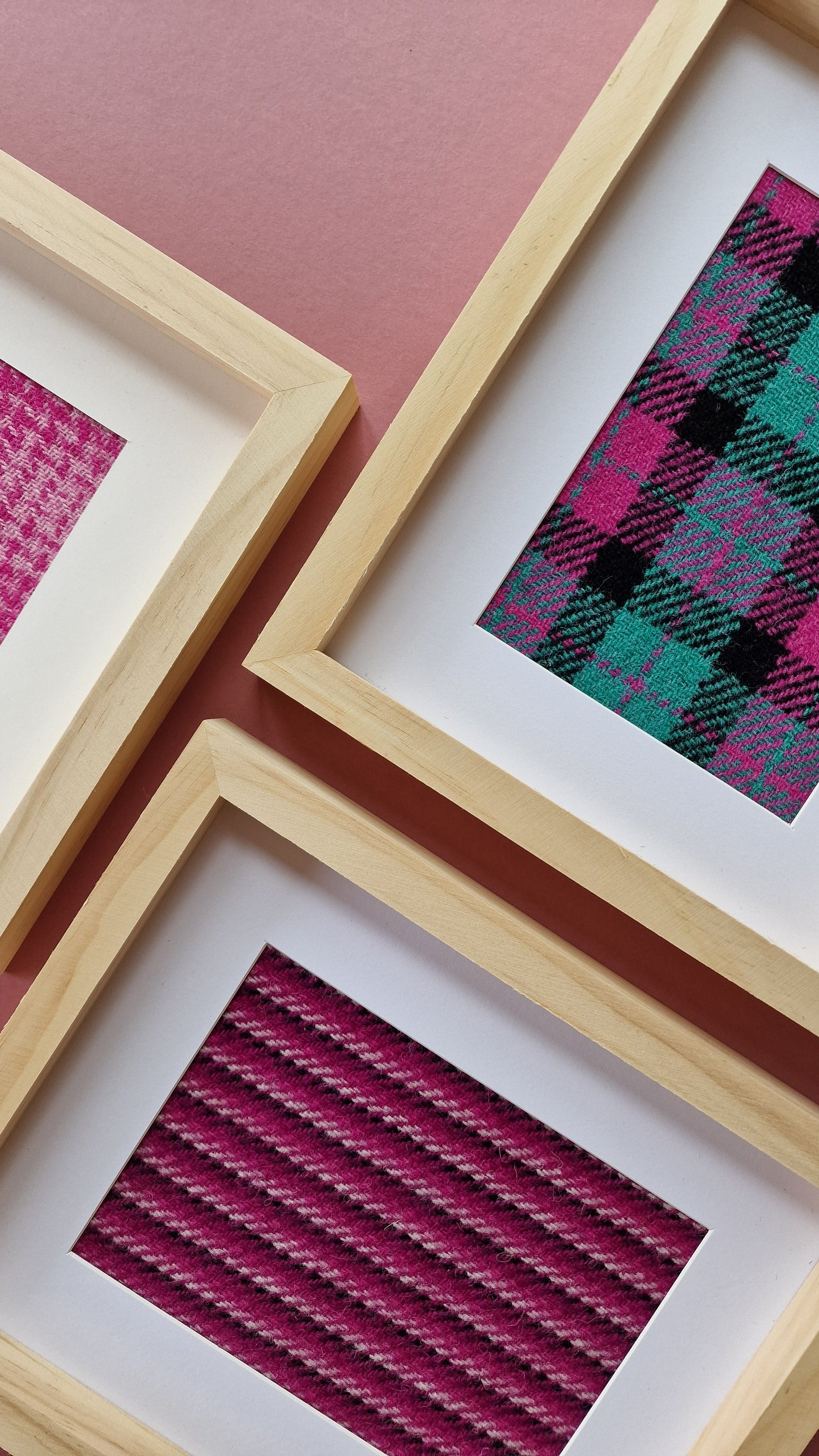 Harris Tweed®️ Framed Art Set x 4