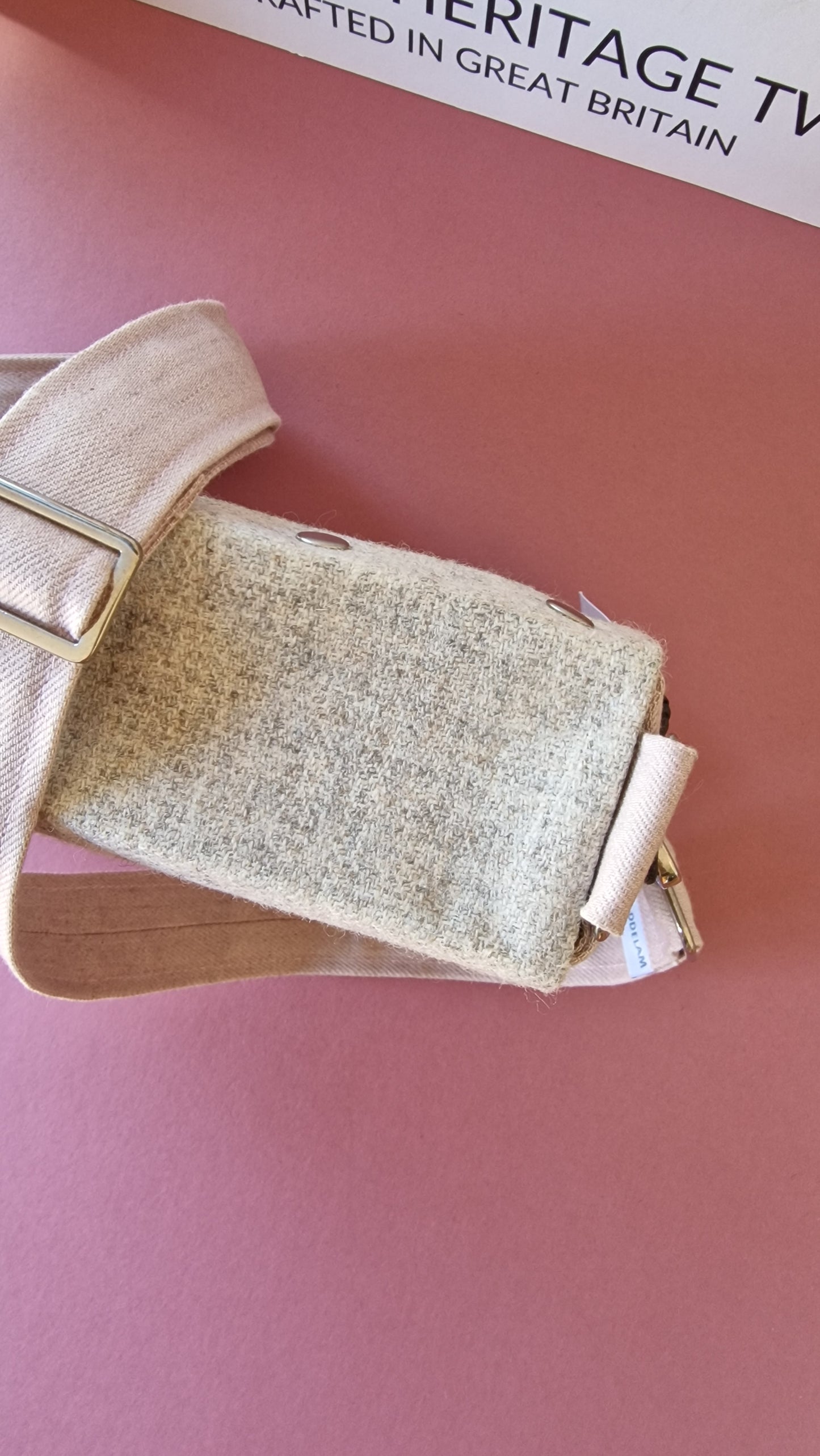 The Ark Lane Crossbody - Pink & Cream
